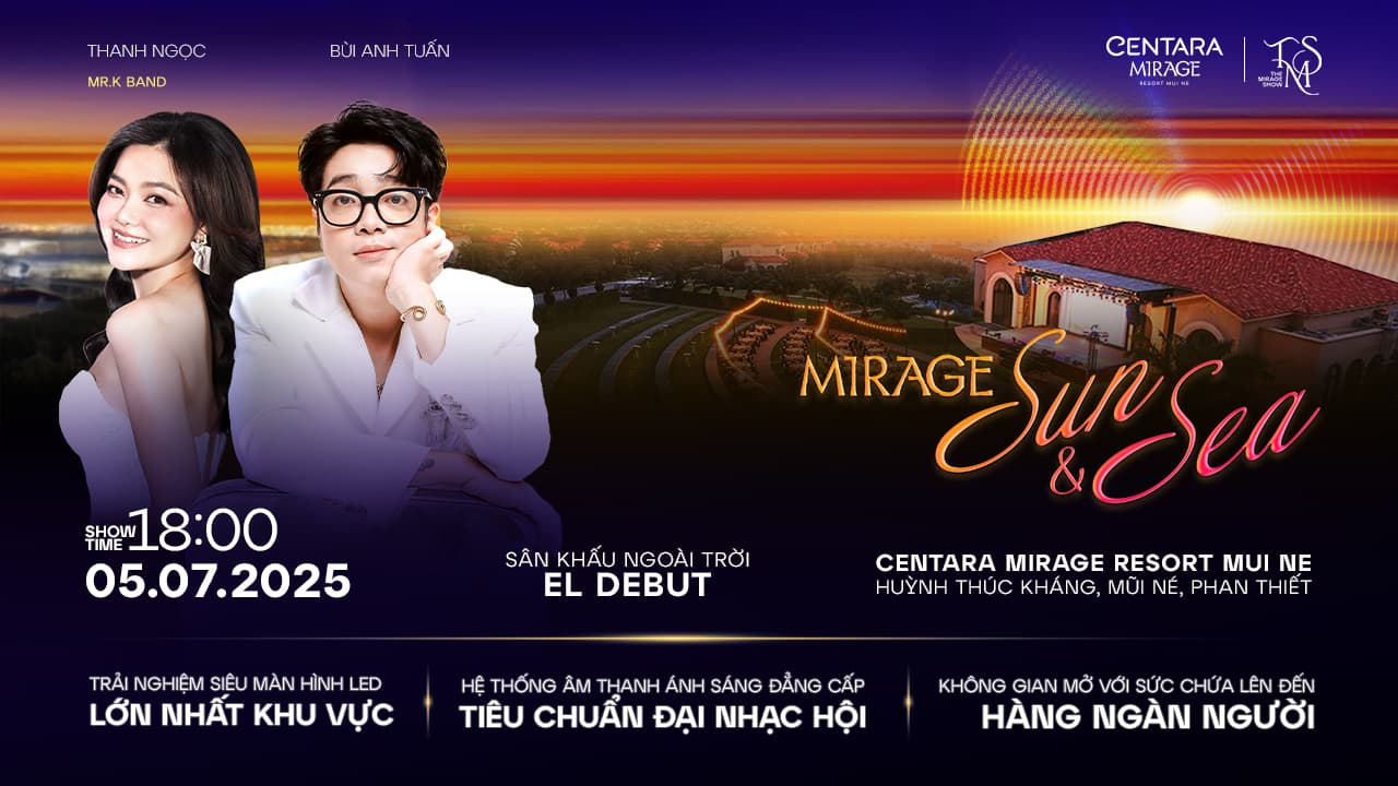[THE MIRAGE SHOW] LIVE SHOW BÙI ANH TUẤN & THANH NGỌC | MIRAGE SUN&SEA