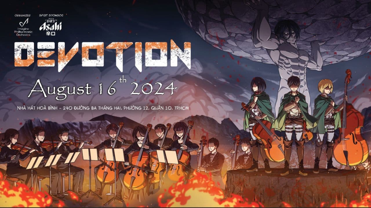 HOÀ NHẠC GIAO HƯỞNG CHỦ ĐỀ ATTACK ON TITAN "DEVOTION" - LIVE SYMPHONIC ORCHESTRA
