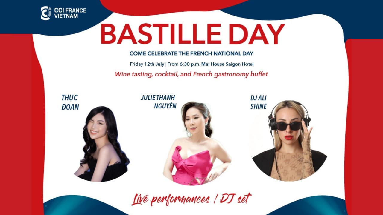 Bastille Day 2024 - Chào mừng ngày Quốc khánh Pháp - HCM