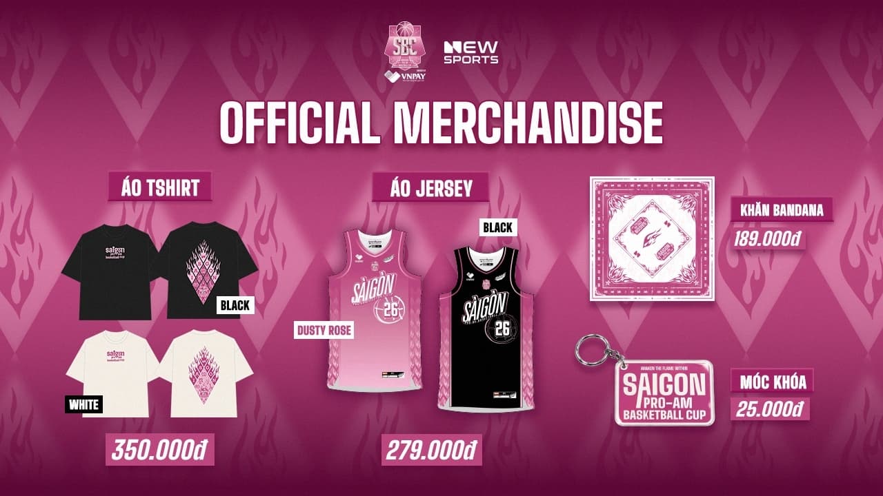 SAIGON PRO-AM BASKETBALL CUP 2026 OFFICIAL MERCHANDISE 