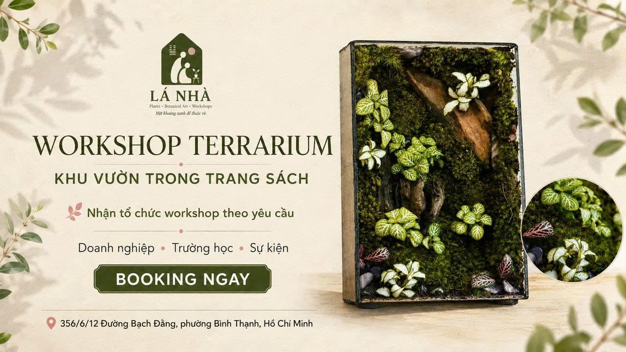 [LÁ NHÀ GARDEN] Workshop Terrarium