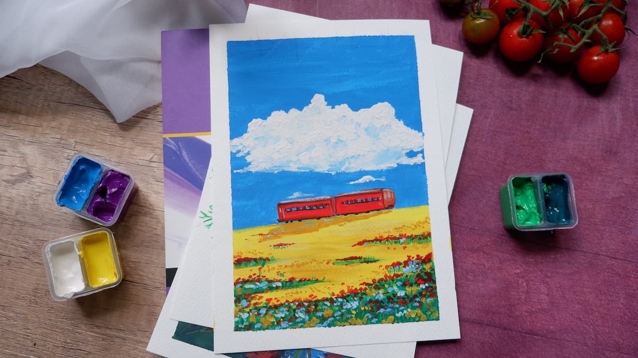 ART WORKSHOP FROM SPECIAL SUMMER ALBUM: "TRAVEL POSTCARD"
