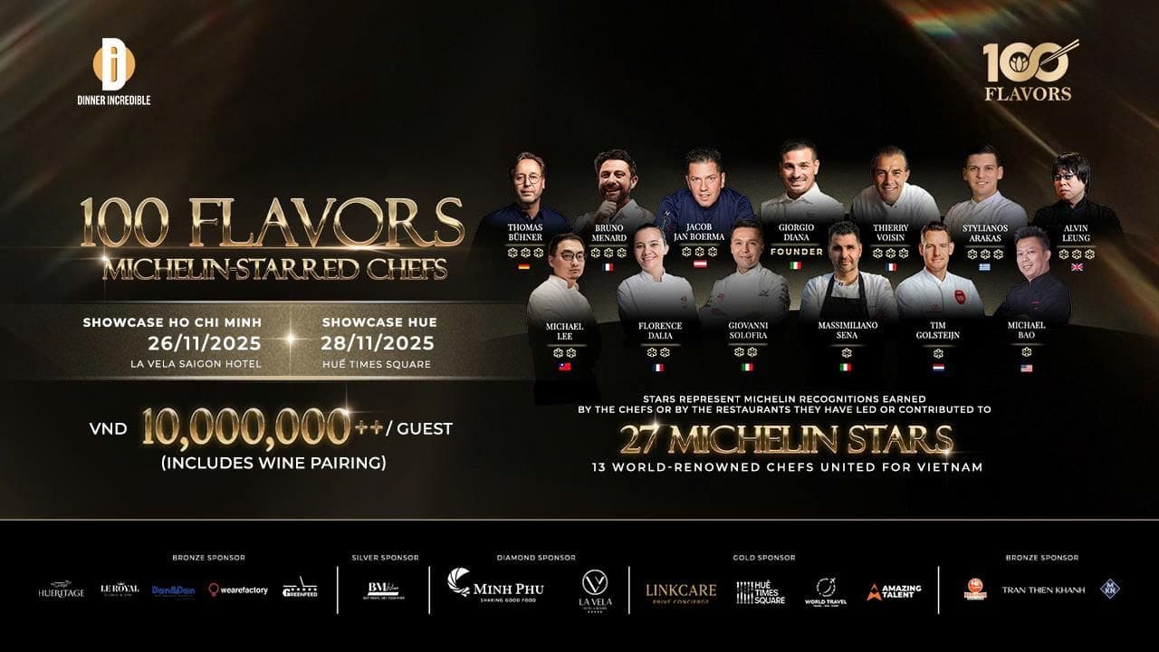HO CHI MINH - 100 Flavors - 13 Michelin Starred Chefs United For Vietnam