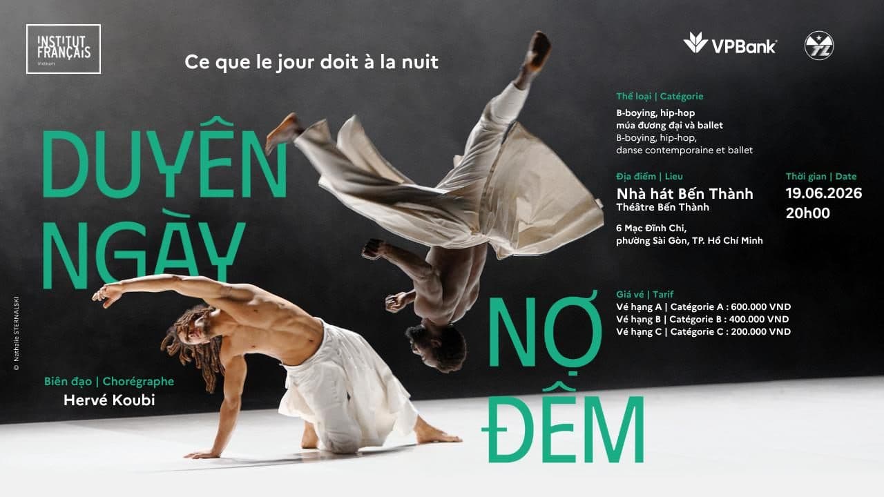 (TP.HCM) B-boying, hiphop, múa đương đại và ballet: Duyên ngày nợ đêm - Hervé Koubi