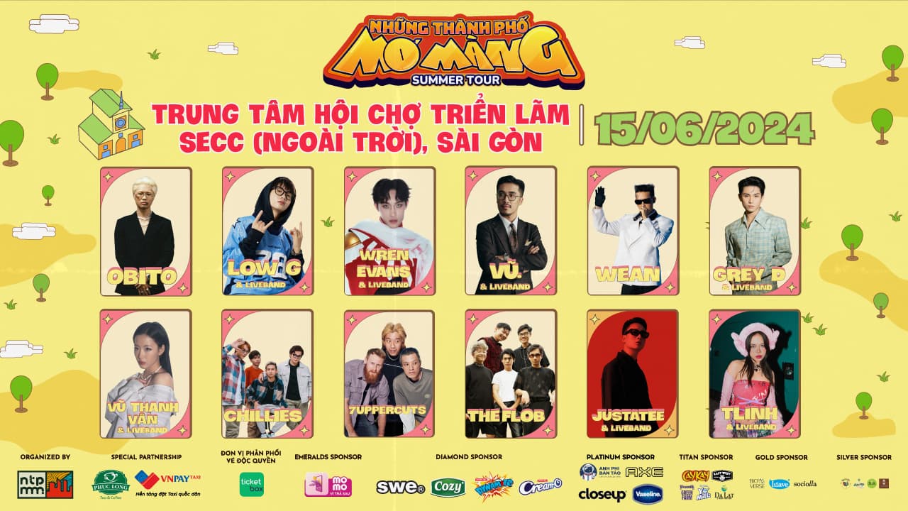 [Sài Gòn] Những Thành Phố Mơ Màng Summer Tour 2024