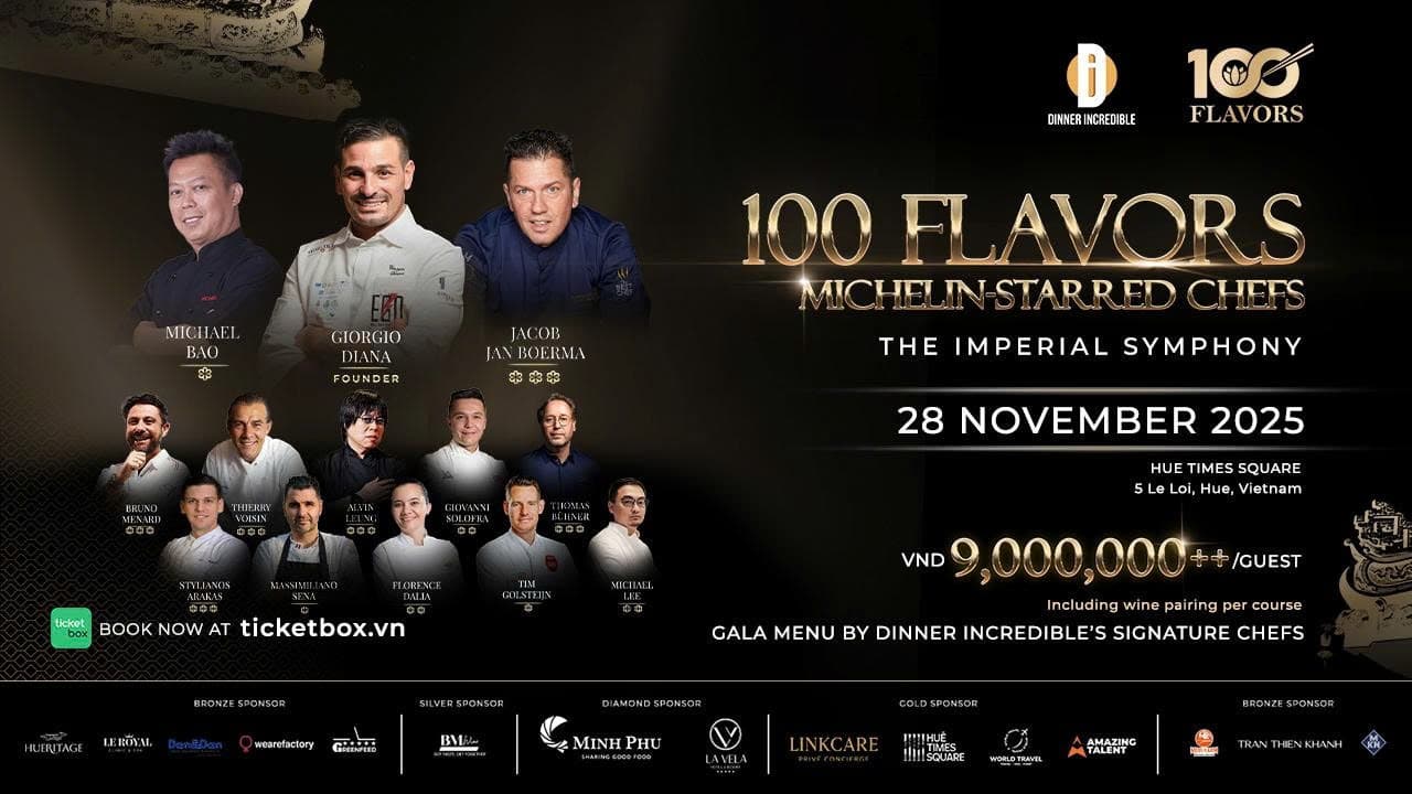 HUE - 100 Flavors - Michelin Starred Chefs United For Vietnam