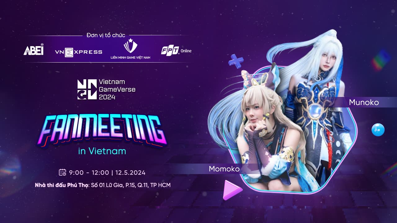 Munoko & Momoko Fanmeeting in Vietnam - Vietnam GameVerse 2024