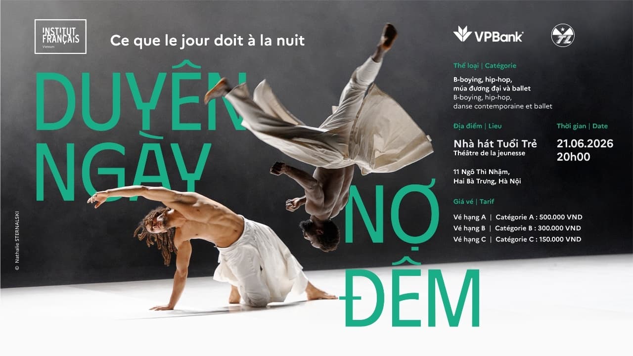 (Hà Nội) B-boying, hiphop, múa đương đại và ballet: Duyên ngày nợ đêm - Hervé Koubi