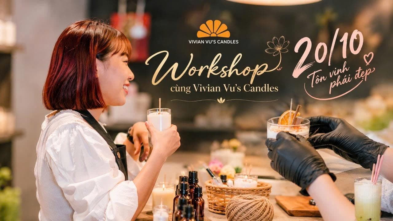 [VIVIAN VU’S CANDLES] WORKSHOP LÀM NẾN THƠM  HANDMADE